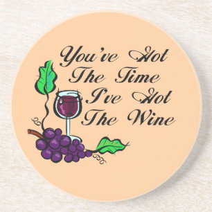 Sie haben die Zeit, die ich den Wein-Untersetzer Getränkeuntersetzer
