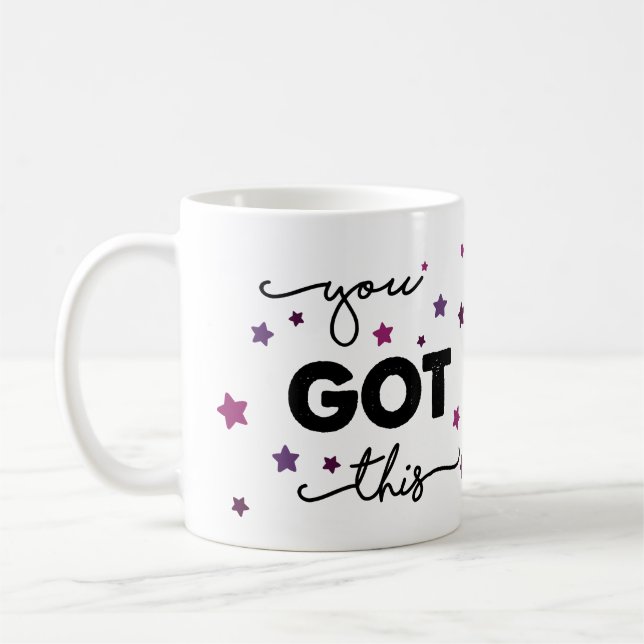 Sie haben dies got - Sterne-Tasse Kaffeetasse (Links)