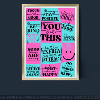 Sie haben diese inspirierende Motivationskostenkun Poster