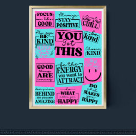 Sie haben diese inspirierende Motivationskostenkun Poster