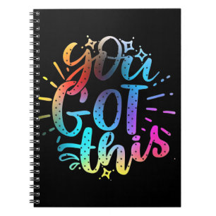 Sie haben diese inspirierenden Sterne und Farben G Notizblock