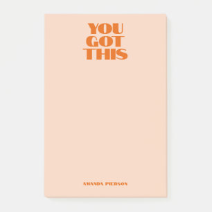 Sie haben diese rosa roten kalligraphischen Notebo Post-it Klebezettel