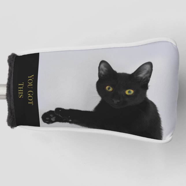 Sie haben dieses Foto der Schwarzen Katze Got Golf Headcover (Vorderseite)