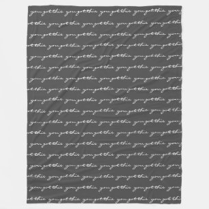 Sie haben dieses inspirierende schwarze Skript Got Fleecedecke