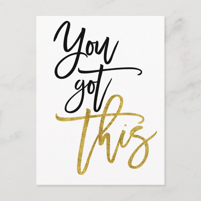 Sie haben dieses Motivierend Angebot Got Postkarte (Vorderseite)
