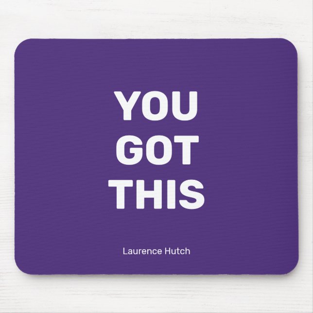 Sie haben dieses Violett Lila Minimalistisch Got | Mousepad (Vorne)