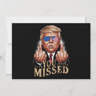 Sie haben Donald Trump als US-Wahl verpasst Einladung