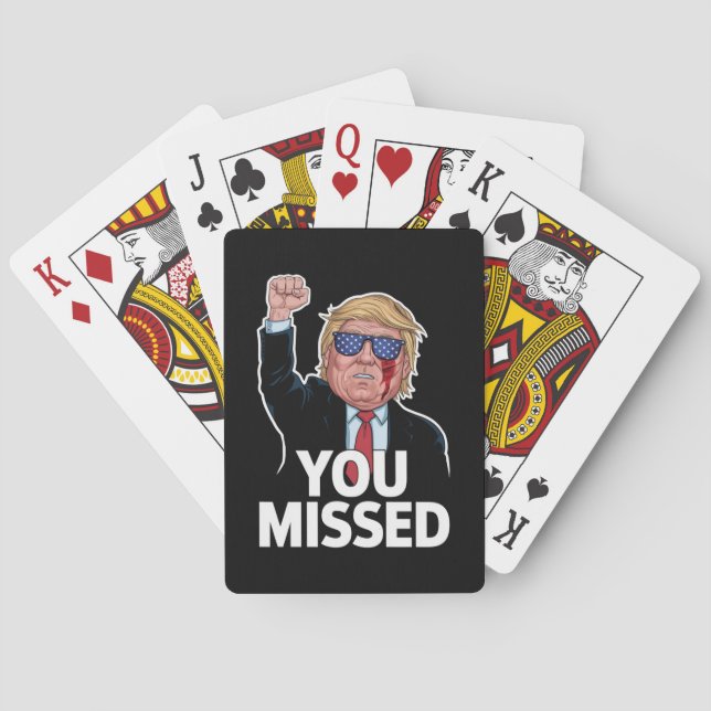 Sie haben Donald Trump vermisst Spielkarten (Rückseite)