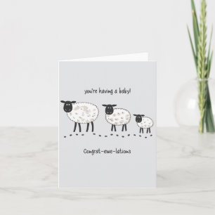 Sie haben ein Baby Grat- Ewe-Lationen schwanger Karte