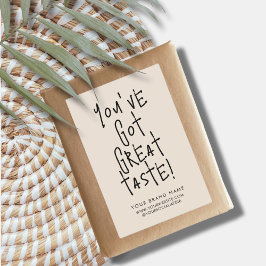 Sie haben ein großartiges Siegel-Verpackungslabel  Lebensmitteletikett