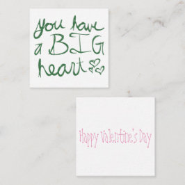 Sie haben ein großes Herzvalentine Mitteilungskarte