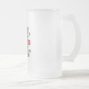 Sie haben ein Niveau von dummem erschlossen Mattglas Bierglas