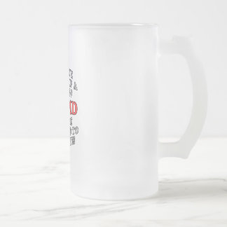 Sie haben ein Niveau von dummem erschlossen Mattglas Bierglas