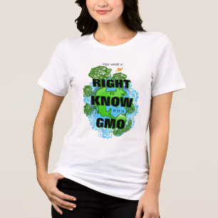 Sie haben ein Recht darauf zu wissen, ob es GVO is Tri-Blend Shirt
