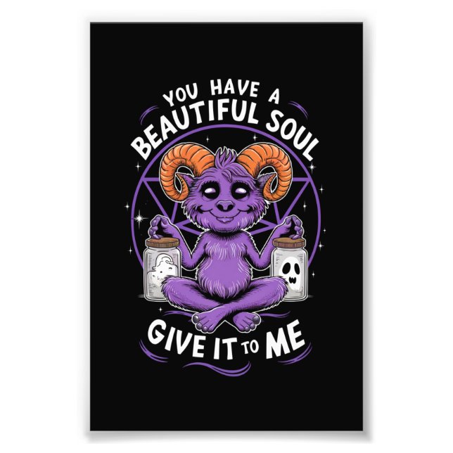 Sie haben ein schönes Soul Satanic Baphomet Fotodruck (Vorne)
