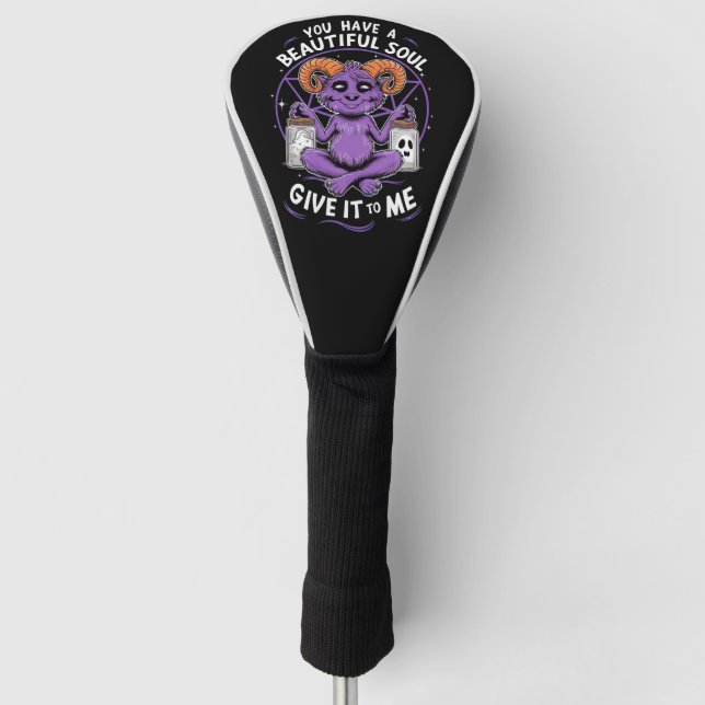 Sie haben ein schönes Soul Satanic Baphomet Golf Headcover (Vorderseite)