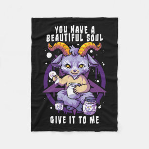 Sie haben ein schönes Soul Satanic Baphomet Hallow Fleecedecke