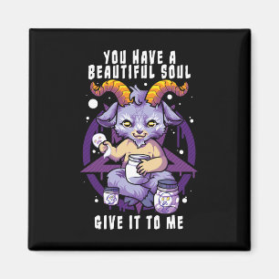 Sie haben ein schönes Soul Satanic Baphomet Hallow Magnet