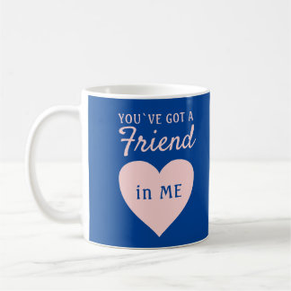 Sie haben eine Freundschaft mit Blue Pink Herzfreu Kaffeetasse
