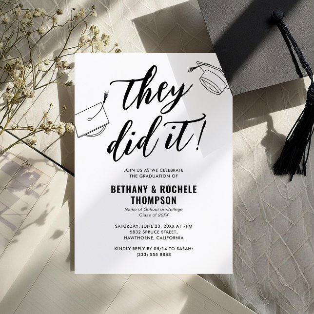 Sie haben eine gemeinsame Graduierungspartei Einladung (Von Creator hochgeladen)