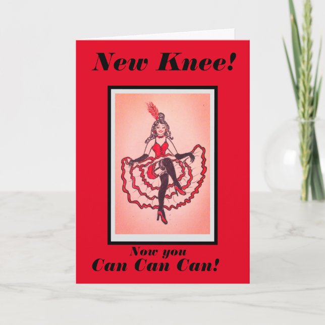 Sie haben eine neue Knie kann Karte (Vorderseite)