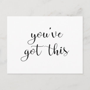 Sie haben Folgendes Got: Inspirierend, Einfaches P Postkarte