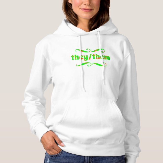 Sie haben grüne Wirbel Hoodie (Vorderseite)