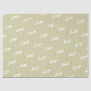 SIE HABEN IHR LOGO STILVOLL MODERN HELL OLIVGRÜN A SEIDENPAPIER