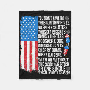 Sie haben kein Pfeifen Bunglools US-Flagge 4. Fleecedecke