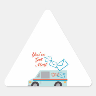 Sie haben Mail Got Dreieckiger Aufkleber