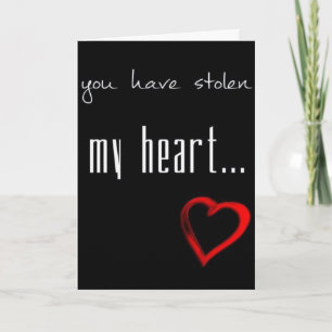 **SIE HABEN MEIN HERZ** LIEBE GESCHLOSSEN KARTE