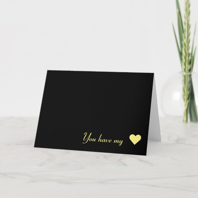 Sie haben meine Visitenkarte Karte (Vorderseite)