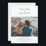 Sie haben mich | Einfache moderne Namen | Aquamari Save The Date<br><div class="desc">Diese Minimalisten Save the Date Cards enthalten die Namen des Paares in einem modernen serifenlosen Schriftart mit einem kleinen Pluszeichen dazwischen. Die Rückseite der Karte enthält ein passendes Pluszeichen-Muster. Hintergrund- und Textfarben können auf jede gewünschte Farbe angepasst werden!</div>