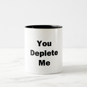 Sie haben mich verdrängt zweifarbige tasse