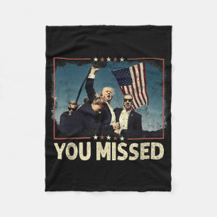 Sie haben Shirt verpasst, Sie haben Trump 2024 ver Fleecedecke
