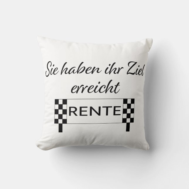Sie haben sich mit Rente befasst Kissen (Vorderseite)