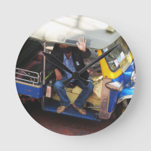Sie haben TAXI TUK-TUK gewollt? Runde Wanduhr