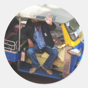 Sie haben TAXI TUK-TUK gewollt? Runder Aufkleber