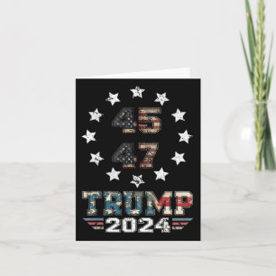 Sie haben Trump 2024 US-amerikanische Flagge 2 Sei Karte