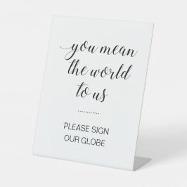 Sie haben uns die Welt Gemein, unsere Weltmeisters Sockelschild