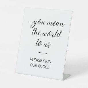Sie haben uns die Welt Gemein, unsere Weltmeisters Sockelschild