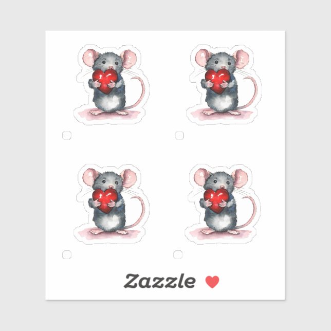 Sie halten mein Herz Aufkleber (Blatt)