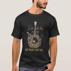 Sie handelt wie Sommer und läuft wie Regen Funny G T-Shirt