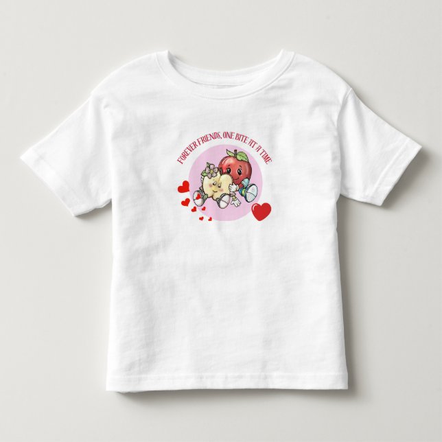 Sie hängen bleiben (Adorable Apple Buddies) Kleinkind T-shirt (Vorderseite)