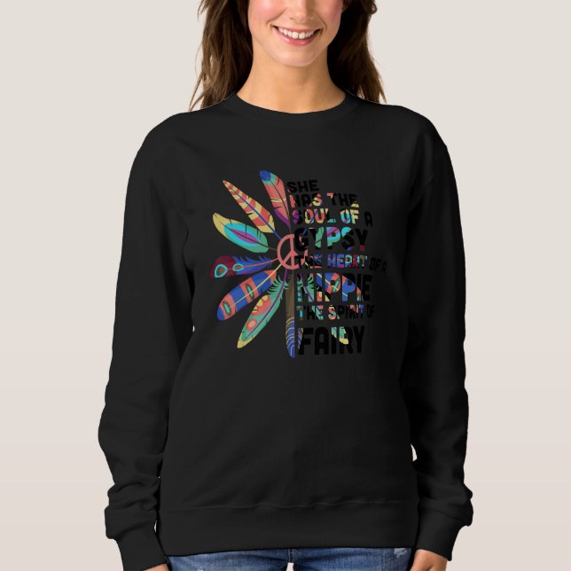 Sie hat das Soul einer Sinti und Roma im Herzen ei Sweatshirt (Vorderseite)