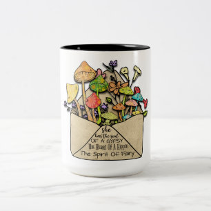 Sie hat das Soul einer Sinti und Roma Zweifarbige Tasse