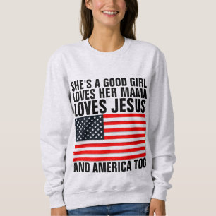 SIE HAT EIN GUTES MÄDCHEN, Christliche Damen T - S Sweatshirt