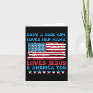 Sie hat ein gutes Mädchen Lieben ihren Mama Jesus Karte