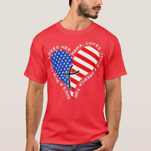 Sie hat ein gutes Mädchen Lieben ihren Mama Jesus T-Shirt