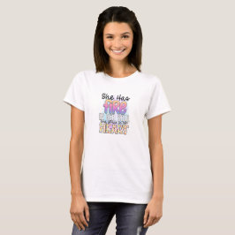 Sie hat Feuer in ihrem Herzen und Gnade in ihrem S T-Shirt